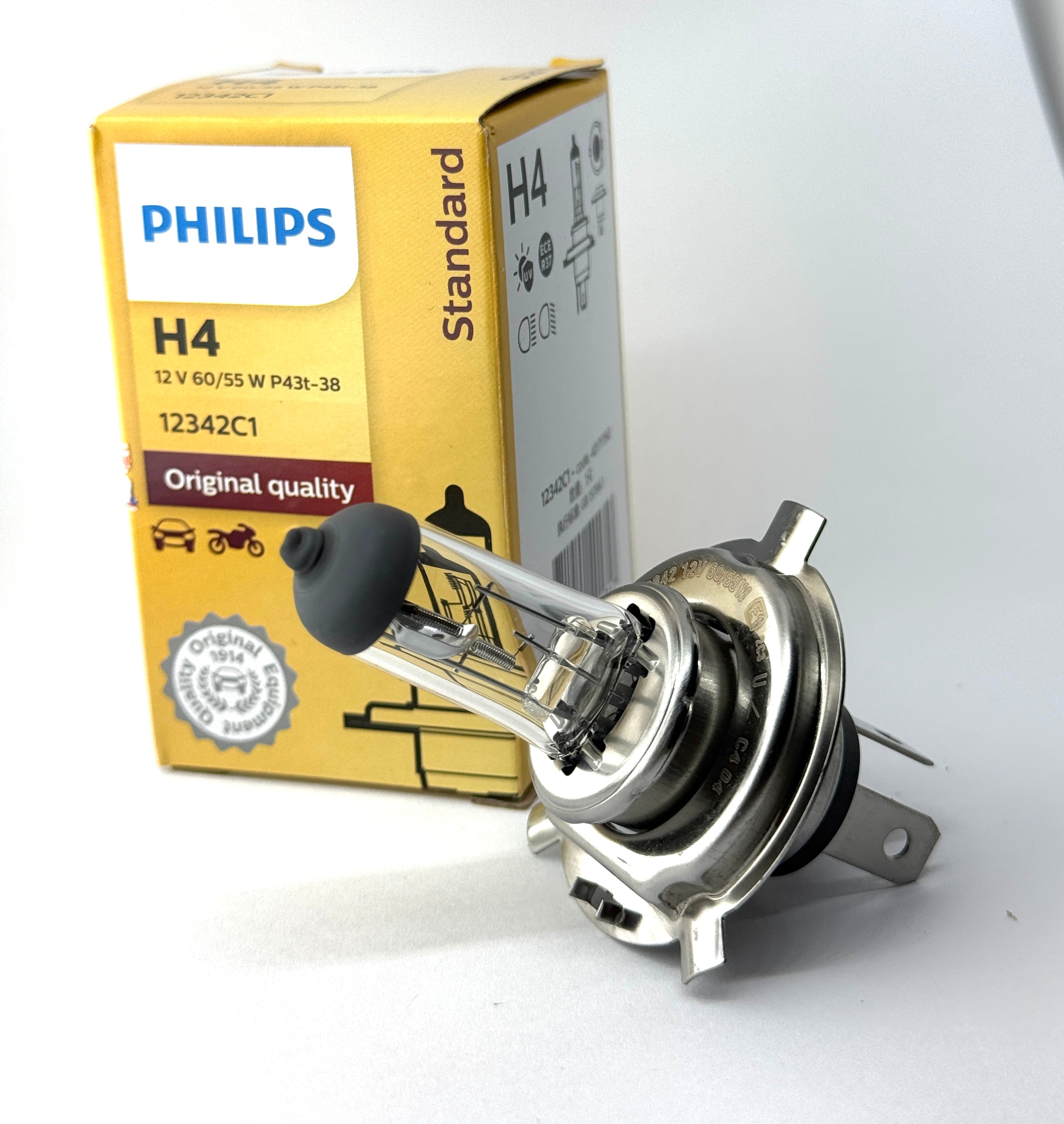 PHILIPS H4 12V60W/55W halogen headlight bulb